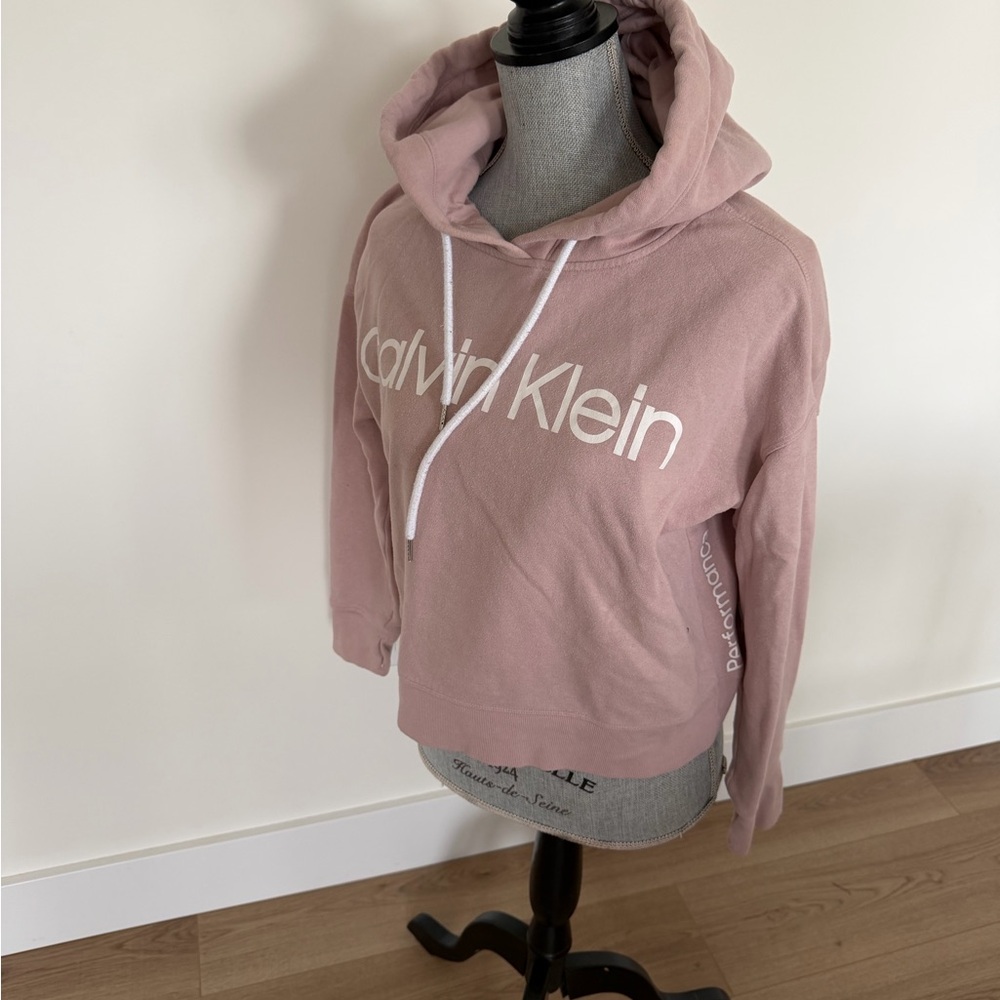 Calvin Klein Performance Blush Pink Logo Hoodie